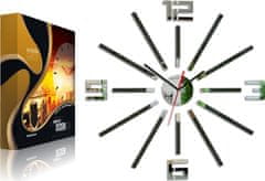 ModernClock 3D nalepovací hodiny Sheren wenge