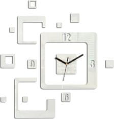 ModernClock 3D nalepovací hodiny Trio bílé