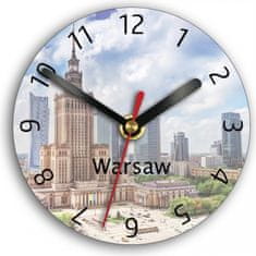 ModernClock 3D nalepovací hodiny Town černé