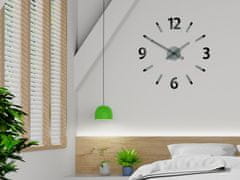 ModernClock 3D nalepovací hodiny Will šedo-černé