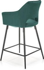 Halmar Barová židle STOOL H107 zelená