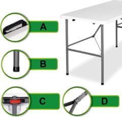 TZB Cateringový stůl JUNE bílý