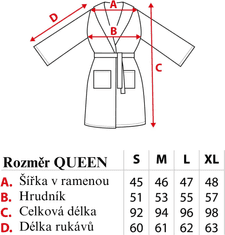 FARO Textil Dámský fleecový župan COMFORT QUEEN vel. L světle šedý