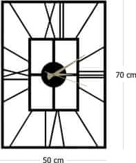 Wallity Dekorativní nástěnné hodiny Asalet černé