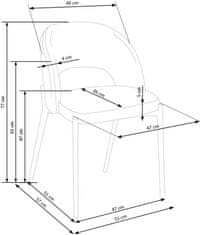 Halmar Jídelní židle K373 béžová