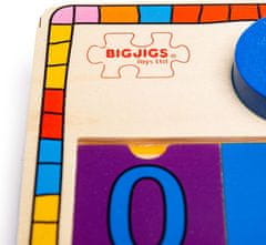 Bigjigs Toys Deska s nasazovacími čísly TOYS multicolor