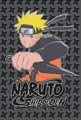 FARO Textil Dětská fleecová deka POLAR NARUTO 100x140 cm černá