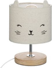 Dekorstyle Dětská noční lampa CAT krémová