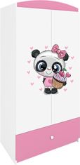 Kocot kids Dětská šatní skříň BABYDREAMS Panda růžová