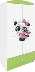 Kocot kids Dětská šatní skříň BABYDREAMS Panda zelená