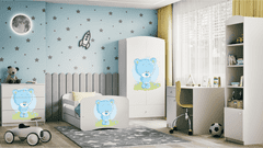 Kocot kids Dětská skříň Babydreams 90 cm medvídek bílá