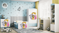 Kocot kids Dětská skříň Babydreams 90 cm ZOO modrá