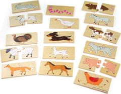 Bigjigs Toys Didaktické puzzle ANIMALS