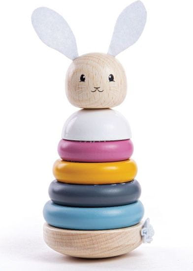 Bigjigs Toys Dřevěná motorická věž Rabbit