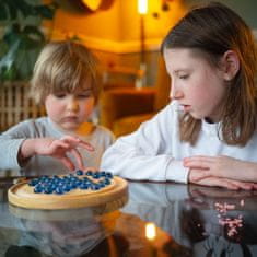 Bigjigs Toys Dřevěná společenská hra SOLITÉR hnědá