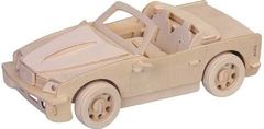 Woodcraft Dřevěné 3D puzzle BMW malé hnědé