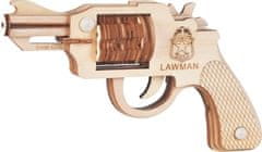 Woodcraft Dřevěné 3D puzzle Zbraň na gumičky Revolver Colt