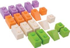 Bigjigs Toys Dřevěné kostky CONNECT basic set