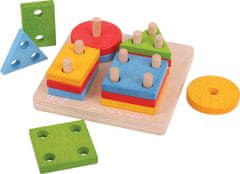 Bigjigs Toys Dřevěné nasazovací tvary SHAPES