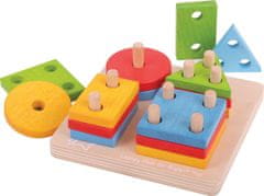 Bigjigs Toys Dřevěné nasazovací tvary SHAPES