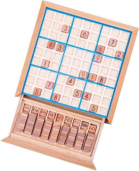 Bigjigs Toys Dřevěné sudoku STELLAR hnědé