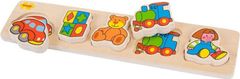 Bigjigs Toys Dřevěné vkládací puzzle - hračky