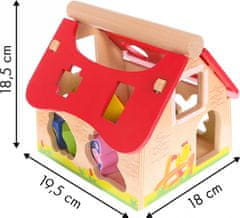 EcoToys Dřevěný domek farma se zvířátky Eco Toys