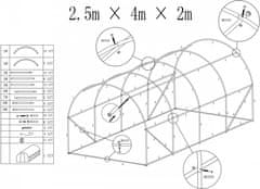 TZB Fóliovník AUREA 250x400 cm zelený