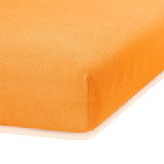 AmeliaHome Froté prostěradlo s gumou Ruby oranžové, velikost 140-160x200+30