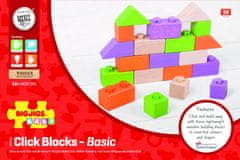 Bigjigs Toys Dřevěné kostky CONNECT basic set