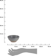 Dekorstyle Kameninová miska Miska Clay 350ml šedá