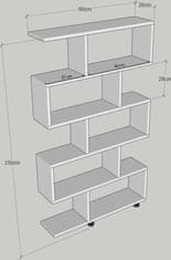 Kalune Design Knihovna Elif borovice