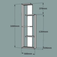 Kalune Design Knihovna Wand bílá