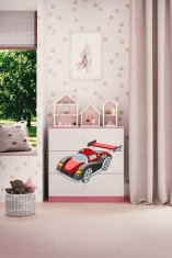 Kocot kids Komoda Babydreams 80 cm auto růžová