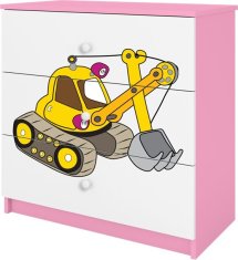 Kocot kids Komoda Babydreams 80 cm bagr růžová