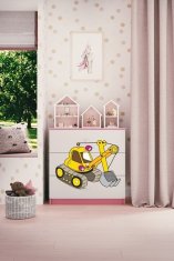 Kocot kids Komoda Babydreams 80 cm bagr růžová