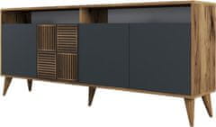 Kalune Design Komoda Milan dub wotan/antracit