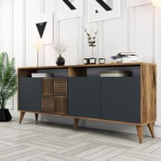 Kalune Design Komoda Milan dub wotan/antracit