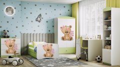 Kocot kids Komoda Babydreams 80 cm méďa zelená