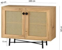 Hanah Home Komoda Tarsus 100 cm dub přírodní