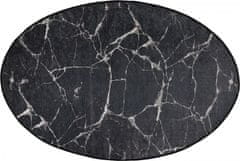 L'essentiel Koupelnová předložka Marble DJT 80x120 černá/bílá