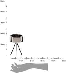 Dekorstyle Květináč na stojanu Sashi 16,5 cm stříbrný