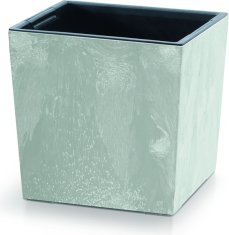 Prosperplast Květináč NURBI CUBE BETON EFFECT šedý, varianta 29,5 cm