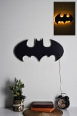 Hanah Home Nástěnná dekorace s led osvětlením Batman žlutá