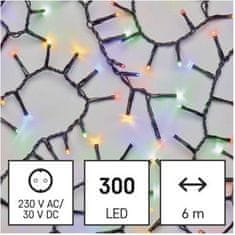 Emos LED vánoční řetěz Hedge s časovačem 6 m barevný