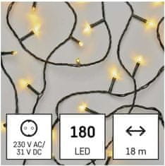 Emos LED vánoční řetěz Steny s programy 18 m teplá bílá