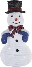 Emos LED skládací sněhulák SNOWMAN 60 cm studená bílá