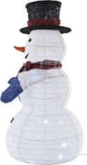 Emos LED skládací sněhulák SNOWMAN 60 cm studená bílá