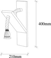 Opviq Nástěnná lampa Erebos II jedle