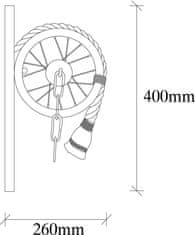 Opviq Nástěnná lampa Erebos VIII černá